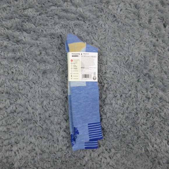 Bombas Socks Mens Womens Medium Blue Heavyweight Knee High Merino Wool Ski NWT - Picture 2 of 4
